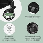 Коляска прогулочная детская Indigo ONYX, цвет оливковый - фото 34064892