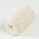 Шнур для вязания без сердечника 70% хлопок, 30% полиэстер ширина 3мм 100м/160±10гр (102) - Фото 2