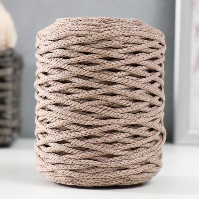 Шнур для вязания без сердечника 70% хлопок, 30% полиэстер ширина 3 мм 100 м/160±10 г (104)