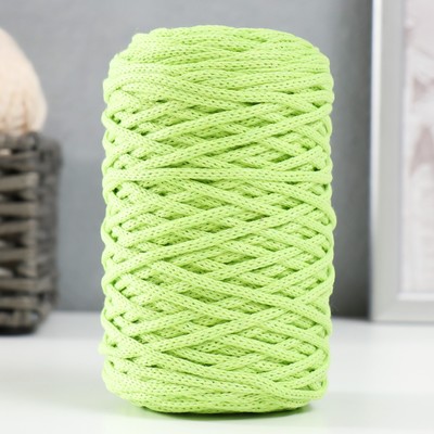Шнур для вязания без сердечника 70% хлопок, 30% полиэстер ширина 3 мм 100 м/160±10 г (120)
