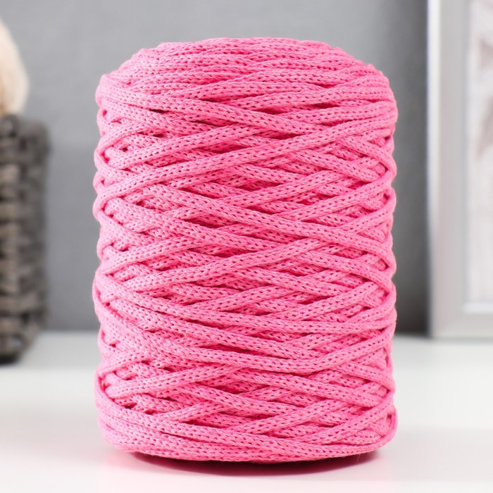 Шнур для вязания без сердечника 70% хлопок, 30% полиэстер ширина 3мм 100м/160±10гр (129) - Фото 1
