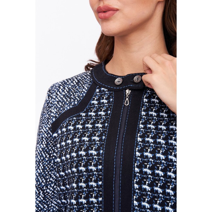 Жакет женскиий, размер 52, цвет синий 61156