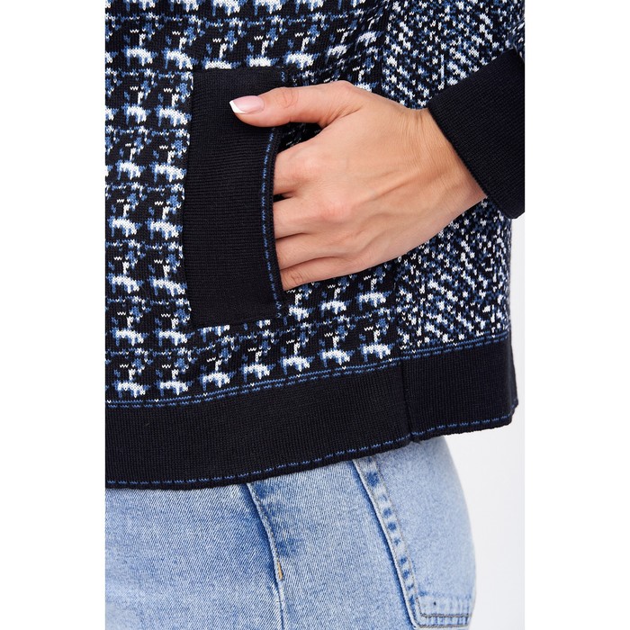 Жакет женскиий, размер 52, цвет синий 61156