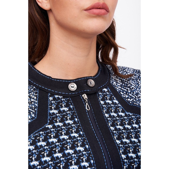 Жакет женскиий, размер 52, цвет синий 61156