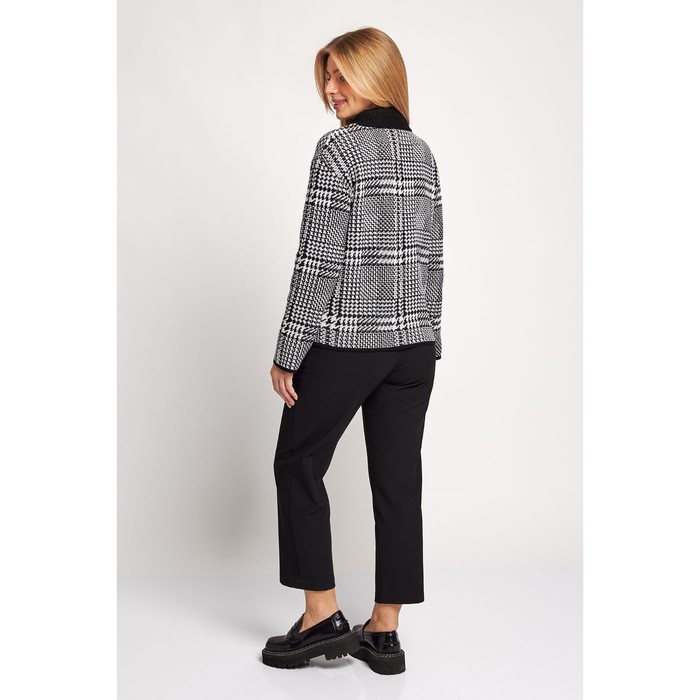 Жакет женский, размер 56, цвет чёрно-белый 61158