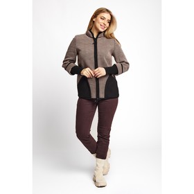 

Жакет женский, размер 48, цвет кофейный