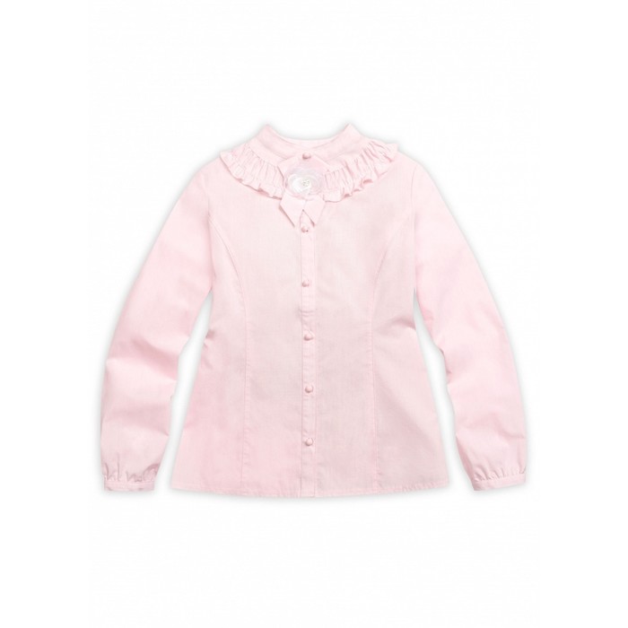 Блузка для девочек, рост 158 см, цвет розовый - Фото 1