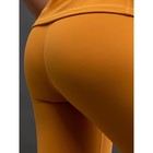Лосины спортивные женские, размер L, цвет янтарный - Фото 5