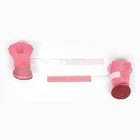 Ботинки для животных «Элеганс», набор 4 шт., размер 4 (подошва 5.5×4.5 см) розовые - Фото 4