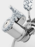 Чайник Доляна «Мрамор», 3 л, со свистком, нержавеющая сталь, хромированный - Фото 5