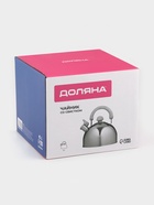 Чайник Доляна «Мрамор», 3 л, со свистком, нержавеющая сталь, хромированный - Фото 8