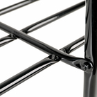 Подставка для обуви с сиденьем, 2 яруса, 89×30×45 см, цвет чёрный - Фото 3