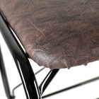 Подставка для обуви с сиденьем, 2 яруса, 89×30×45 см, цвет чёрный - Фото 4