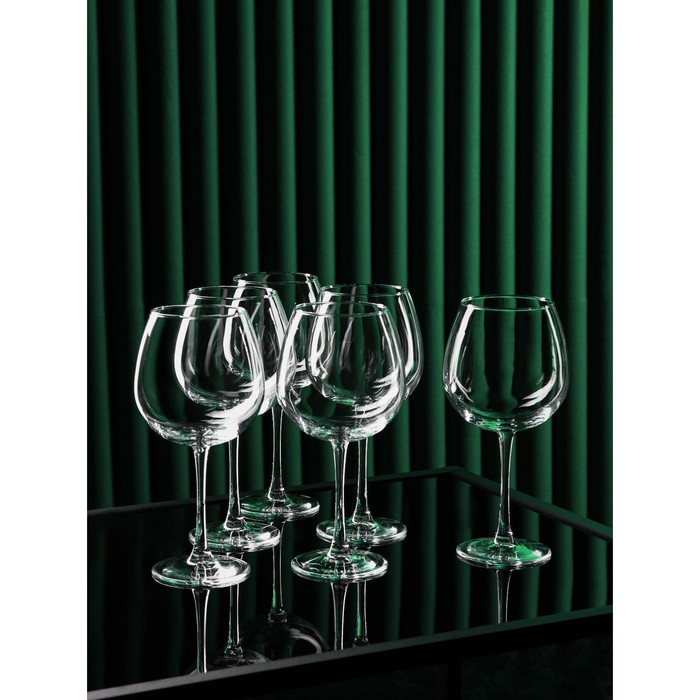Набор стеклянных бокалов для вина «Энотека», 780 мл, 6 шт - фото 1927248176