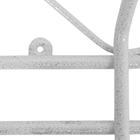 Вешалка настенная на 4 крючка ЗМИ ЗМИ «Ажур», 48×21×8 см, цвет белое серебро - Фото 2