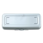 Пенал пластиковый футляр 90х210х40 мм "Премиум", серый жемчуг - Фото 4