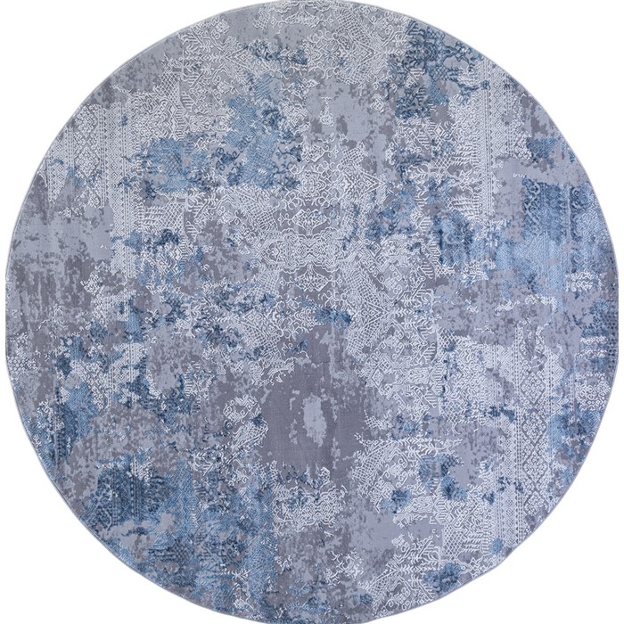 Ковёр круглый Karmen Hali Armina, размер 200x200 см, цвет blue/blue - Фото 1