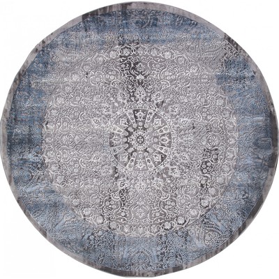 Ковёр круглый Karmen Hali Armina, размер 200x200 см, цвет blue/blue