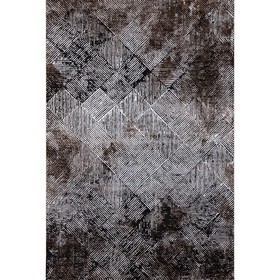 Ковёр прямоугольный Karmen Hali Panama, размер 195x290 см, цвет grey/brown