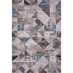 Ковёр прямоугольный Arda Tempo, размер 100x200 см, цвет c.poly grey/l.blue