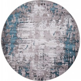 Ковёр круглый Arda Tempo, размер 240x240 см, цвет grey/l.blue