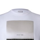 Футболка мужская с принтом «Just be», цвет белый, размер 48 9540936