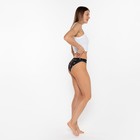 Трусы женские слипы, цвет чёрный, размер 46 - фото 45715011