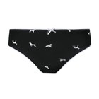 Трусы женские слипы, цвет чёрный, размер 46 - фото 45715015