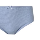 Трусы женские слипы "Горох", цвет голубой, размер 52 - фото 42010509