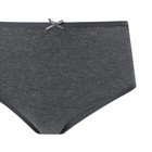 Трусы женские слипы, цвет тёмно-серый, размер 56 - фото 51530235