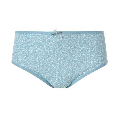 Трусы женские слипы «Лепестки», цвет зелёный, размер 54