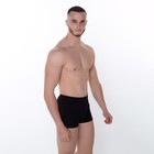 Трусы боксеры мужские, цвет чёрный, размер 50-52 - фото 52389902