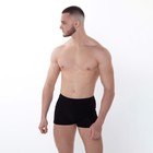 Трусы боксеры мужские, цвет чёрный, размер 50-52 - фото 52389903