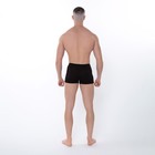Трусы боксеры мужские, цвет чёрный, размер 50-52 - фото 52389904