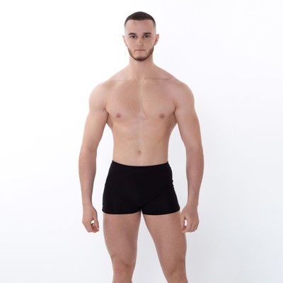 Трусы боксеры мужские, цвет чёрный, размер 54-56
