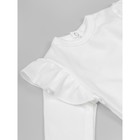 Боди детское с длинным рукавом и рюшами Amarobaby Fashion, рост 56 см, цвет молочный - Фото 7