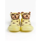 Ботиночки-носочки детские First Step Animals с дышащей подошвой, размер 23, цвет жёлтый - Фото 2
