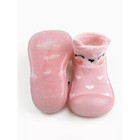Ботиночки-носочки детские First Step Animals с дышащей подошвой, размер 24, цвет розовый - Фото 5