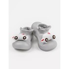 Ботиночки-носочки детские First Step Car с дышащей подошвой, размер 23, цвет серый - Фото 2