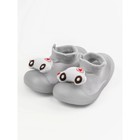 Ботиночки-носочки детские First Step Car с дышащей подошвой, размер 23, цвет серый - Фото 3