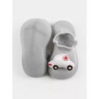 Ботиночки-носочки детские First Step Car с дышащей подошвой, размер 23, цвет серый - Фото 7