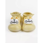 Ботиночки-носочки детские First Step Cat с дышащей подошвой, размер 23, цвет жёлтый - фото 291559916