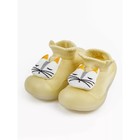 Ботиночки-носочки детские First Step Cat с дышащей подошвой, размер 23, цвет жёлтый - Фото 3