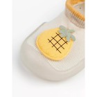 Ботиночки-носочки детские First Step Pure Pineapple с дышащей подошвой, размер 23, цвет бежевый - Фото 5