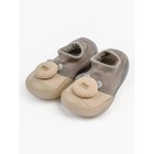 Ботиночки-носочки детские First Step Pure Toys с дышащей подошвой, размер 24, цвет бежевый - Фото 2