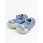 Ботиночки-носочки детские First Step Pure Toys с дышащей подошвой, размер 23, цвет голубой - Фото 2