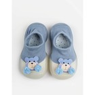 Ботиночки-носочки детские First Step Pure Toys с дышащей подошвой, размер 23, цвет голубой - Фото 4