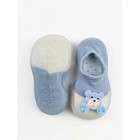 Ботиночки-носочки детские First Step Pure Toys с дышащей подошвой, размер 23, цвет голубой - Фото 5