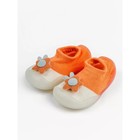 Ботиночки-носочки детские First Step Pure Toys с дышащей подошвой, размер 22, цвет оранжевый - Фото 2