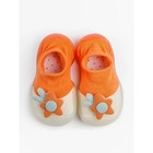 Ботиночки-носочки детские First Step Pure Toys с дышащей подошвой, размер 22, цвет оранжевый - Фото 4